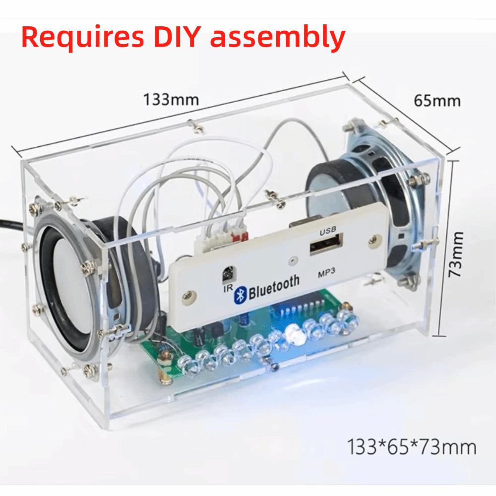 Multi-Functional Bluetooth Speaker Kit Music Spectrum Stereo Speaker Kit Electronics Learning