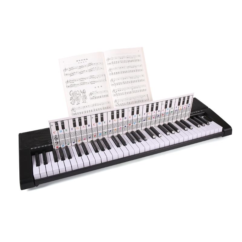 1Pc Piano Chord Chart Poster Training Guide Piano Fingering Labeling Chart Sheet