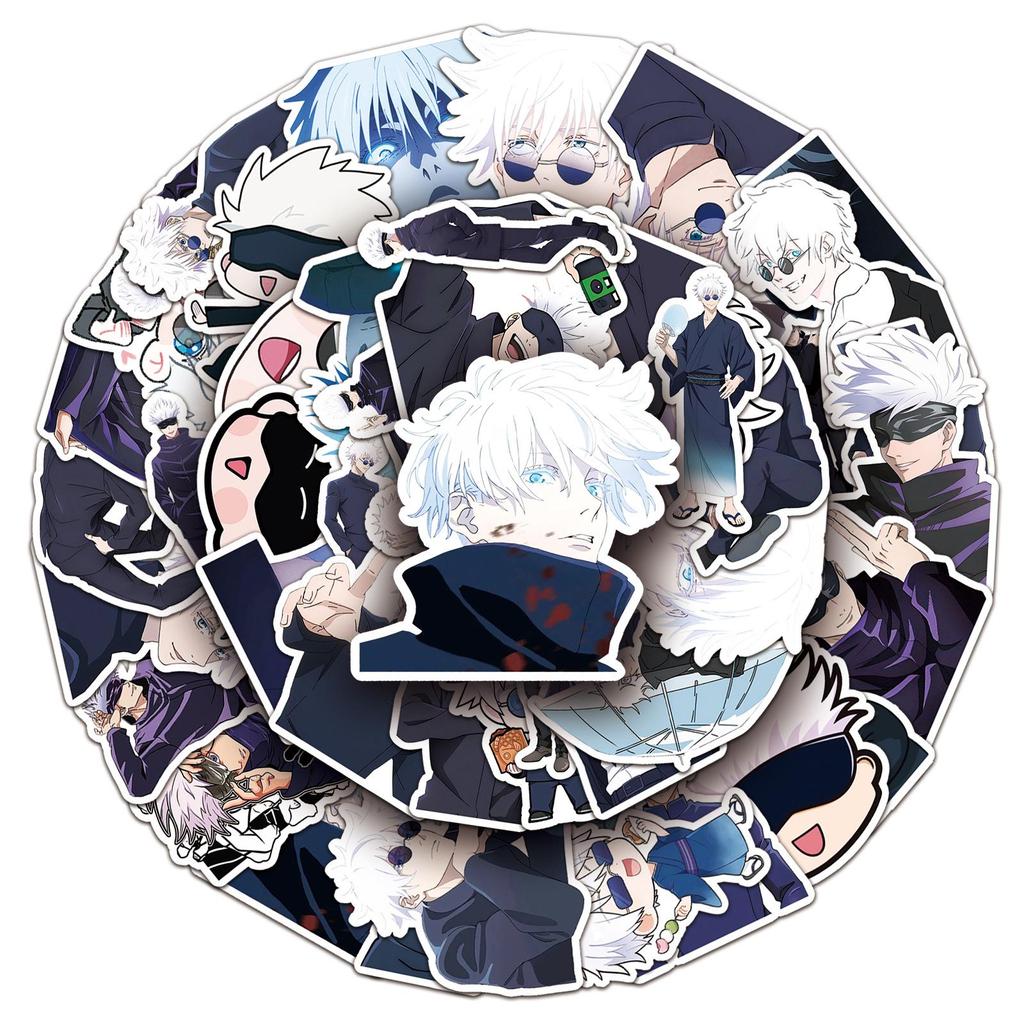 50 Jujutsu Kaisen Gojo Satoru Graffiti Stickers for Phone Cases & Water Cups