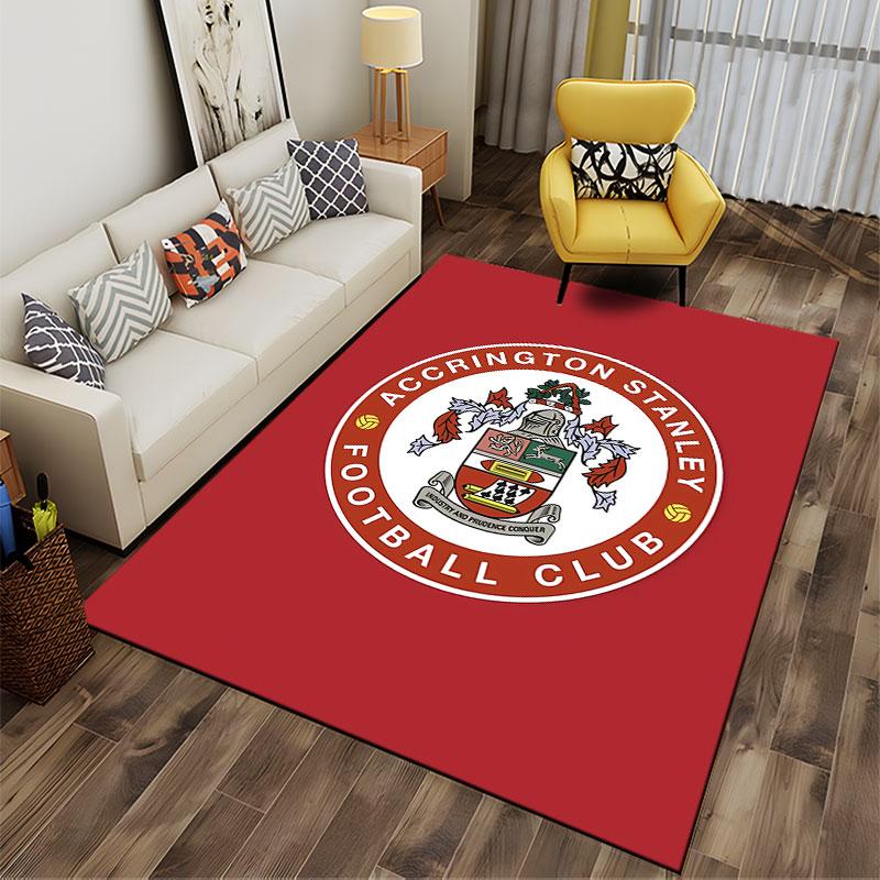 Accrington Stanley Logo Carpet suitable as a non-slip mat for the living room or bedroom sofa