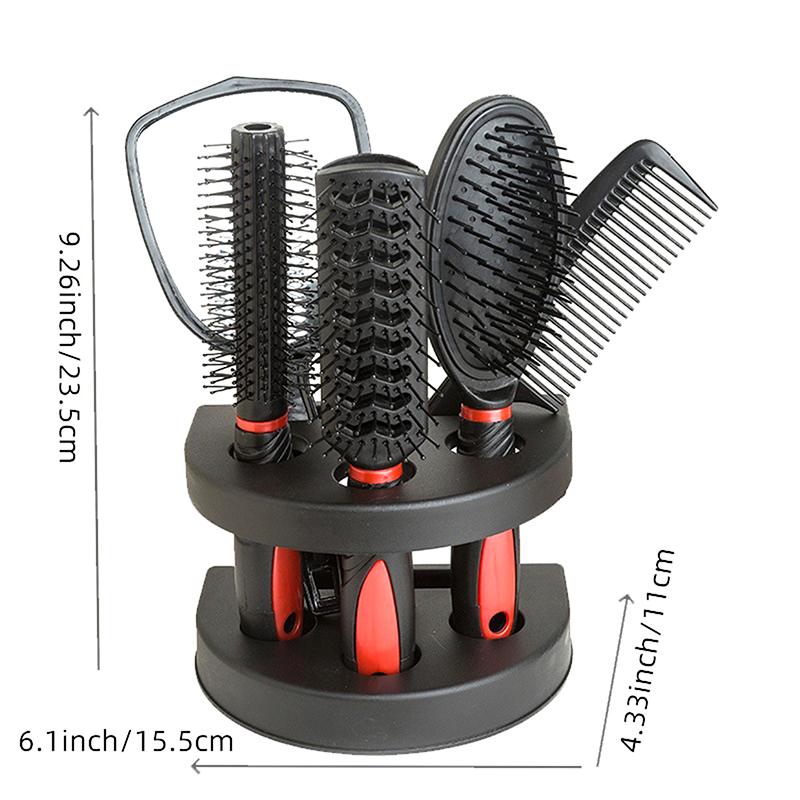 5Pcs Mirror Comb Set Air Cushion Curly Hair Ribs Comb Girls Special Smooth Hair Massage Fluffy Comb
