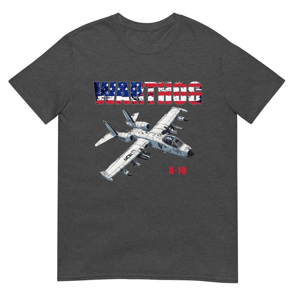 A-10 Warthog Военный Самолет Пилот с Американским Флагом Подарок Футболка