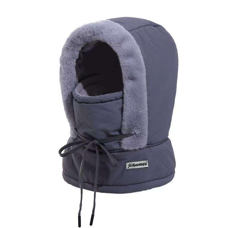 Lei Feng Winter Hat with Windproof Mask & Velvet Lining for Men & Women - Warm Protection for Riding & Outdoor Activities