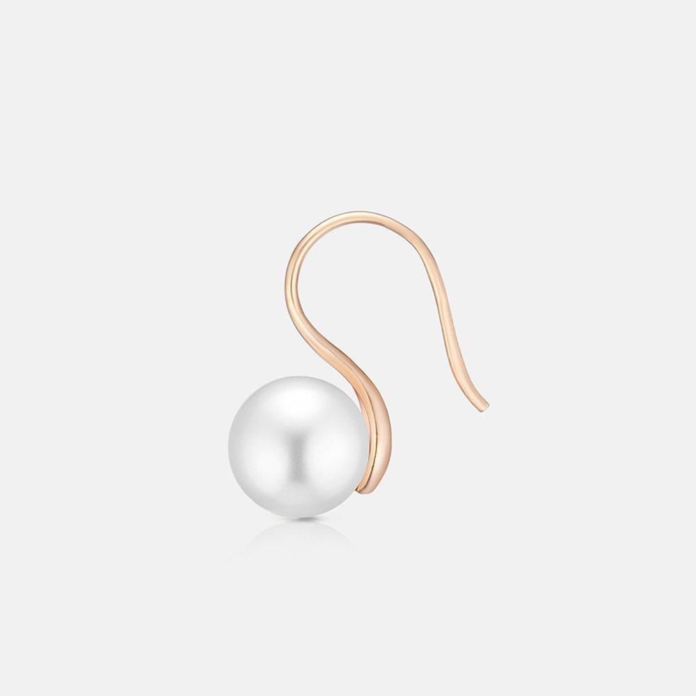 [Secret Special Offer] René Perla Sterling Silver Rose Earrings A243Se9014Rph