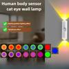 Умный RGB Градиентный Ночник Магнитный Датчик Движения Перезаряжаемый Настенный Светильник для Спальни Ванной Гардеробной Сада Домашний Декор