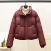 Stand-up collar bread down cotton-padded jacket women's short short winter new cotton-padded jacket for small people