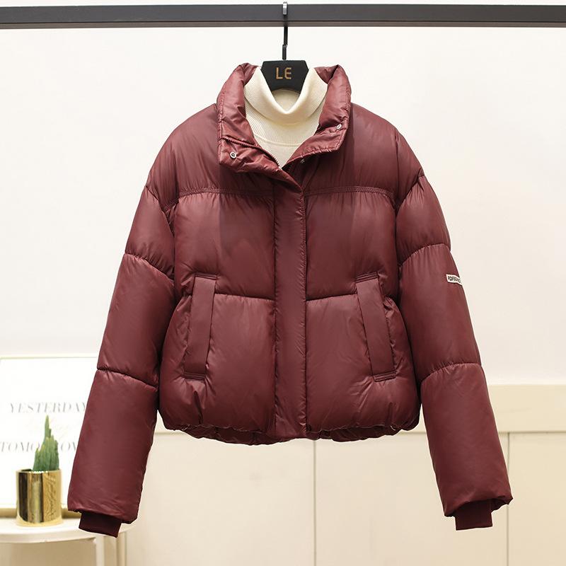 Stand-up collar bread down cotton-padded jacket women's short short winter new cotton-padded jacket for small people