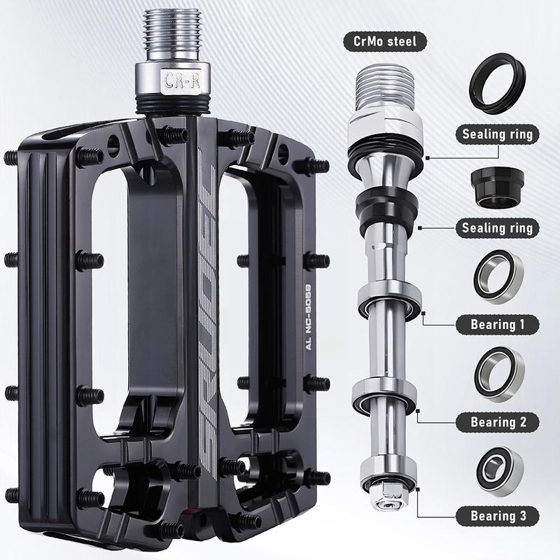 Mountain 3 Bearing Bicycle Pedals BMX CNC MTB Anti-Slip Bike Pedals Aluminum Alloy Downhill Cycling Parts Riding Equipment Parts
