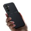 Для Samsung Galaxy S25 FE / S26 FE чехол Силиконовая рамка Ударопрочный Магнитный держатель для автомобиля Кожаная с мелкими линиями Защитная от падения задняя крышка