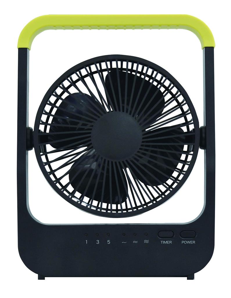 Настольный Маленький ВЕНТИЛЯТОР Topland Домашнее Питание Вертикальный Угол 3 Уровня Воздушного Потока Оснащен Черным Матовым BK Вентилятором, [В Любом Месте и На Открытом Воздухе] 3-стороннее Питание,