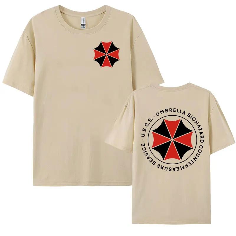 Umbrella Corporatio Logo Graphic T Shirt Resident Evil Clothing Tee Shirt Men's Y2k Harajuku Oversized Summer T-shirt Streetwear