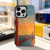 Golden Bridge San Franciscos For iPhone17,16,15,14,13,12,11,Pro,Max,Plus,E,Air,Mini Anti Fall Black Matte Hard Bumper Phone Case