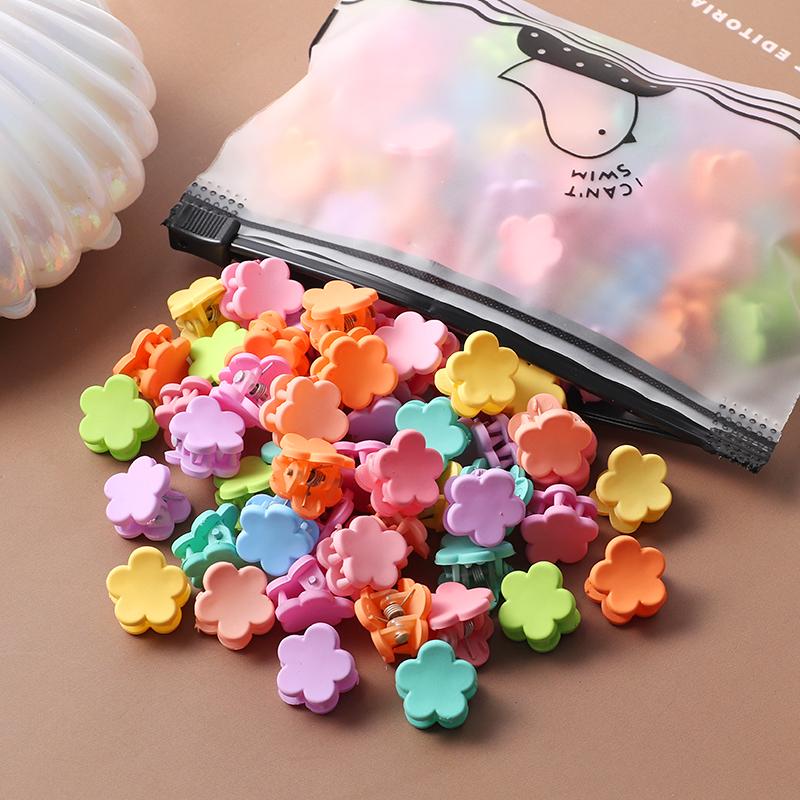 20 шт., красочные маленькие когти для волос, заколки с цветами для девочек, аксессуары для волос, детские головные уборы с героями мультфильмов, подарок
