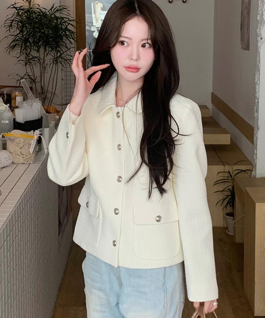 Asif Perry Tweed Jacket (Ivory)
