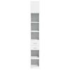 Narrow Tall Cabinet White 30 x 42.5 x 225 cm Particleboard