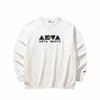 Anta Lifestyle Series National Trend Print Relaxed Round Neck Casual Long Sleeve Sweatshirt Men Sweatshirt Ivory 152448713N-1