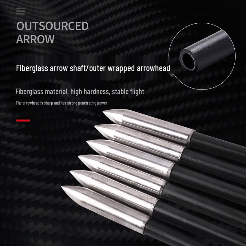 WEZHO Fiberglass Arrows for Traditional Bow