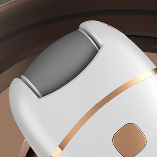 Электрическая пилка для удаления мозолей с регулируемой скоростью, пилка для ног со светодиодной подсветкой и защитой, перезаряжаемая шлифовальная машинка для ног, эргономичный инструмент для педикюра