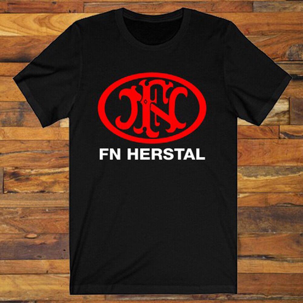 Черная футболка унисекс с логотипом Fn Herstal Firearms Guns