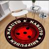 Anime Naruto Print Carpet  Area Rugs Round Carpet for Living Room Floor Mat Flannel Anti-Slip Mat for Children