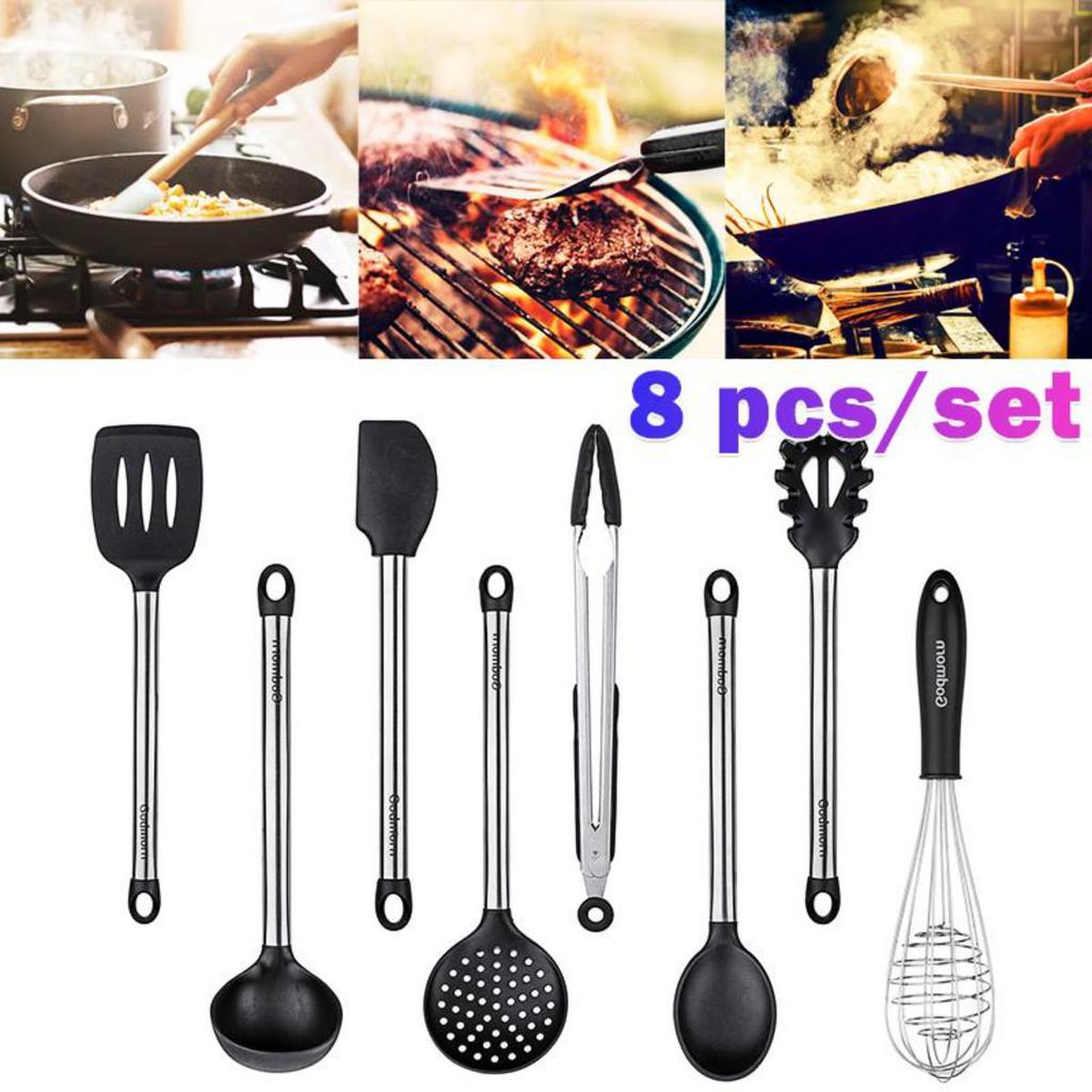 Кухонная утварь 8 шт. термостойкие силиконовые кухонные принадлежности скребок для торта Кулинария