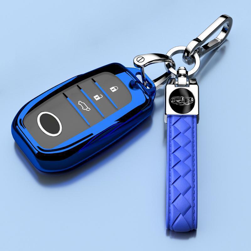 Роскошный подвес-чехол для ключа для Toyota Highlander 2025 – Унисекс, Полностью закрывающаяся пряжка с гибридной цепочкой 380T