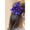 Фиолетовая орхидея: Сексуальный цветок, боковая заколка для волос для пляжного отдыха, элегантная для фотосессий
