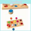 Wooden Sensory Touch Board For Toddler Color Recognition And Cognitive Development