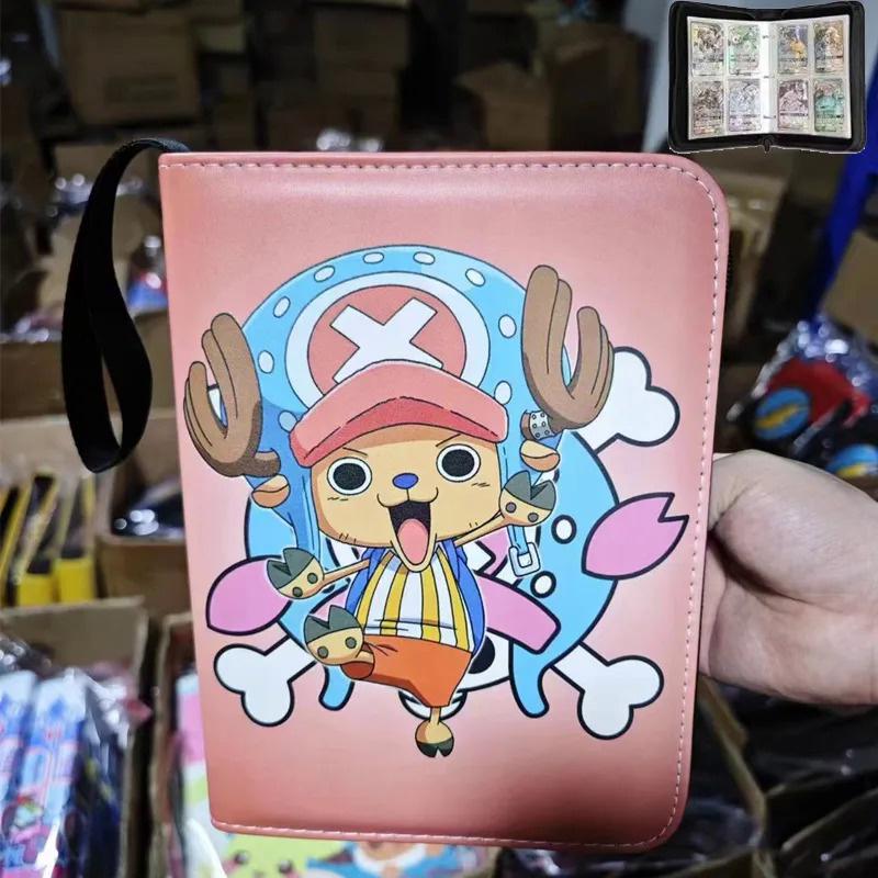 2x2 900pcs Cards Holder Anime Luffy ACE Zoro Game Binder Card Holder Zipper Album Book Capacity R SR TGR GP Collectibles Folder Kids