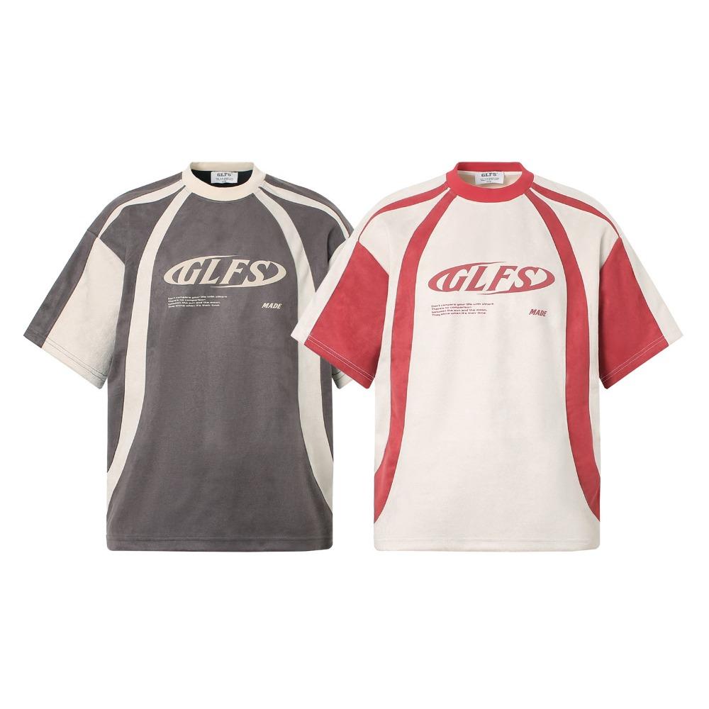 Women's American Vintage Summer T-Shirt, Loose Casual Top with Street-Style Letter Print
