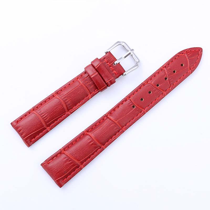 Новый 12-24MM Высокое качество Натуральная кожа 1PC ремешок для часов Женщины Мужчины Аксессуары Часы Браслет Ювелирные изделия