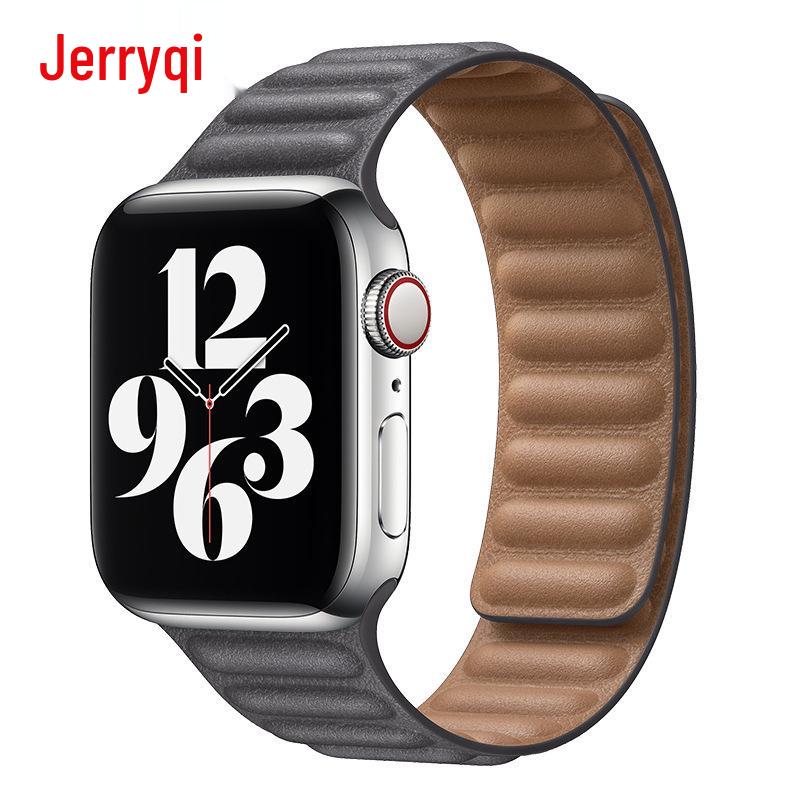Двухцветный магнитный кожаный ремешок для Apple Watch Series SE/765432