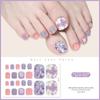White Flash Toe Nail Sticker Removable Toenail Nail Stickers New Foot Nail Stickers  Foot Toe