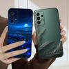 Черный лист Изображение Для Samsung A03 Core A 04 05 06 12 14 15 16 22 23 Galaxy A25 26 4G 34 35 52 53 56 71 73 90 5G мягкий чехол для телефона