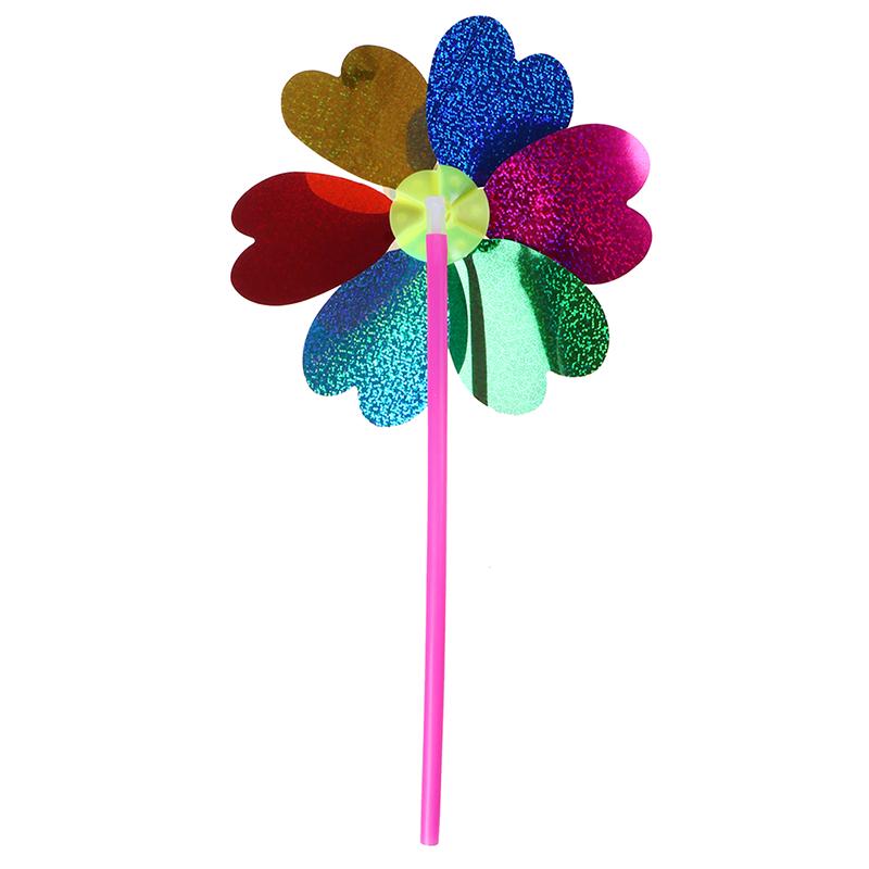 Красочная Ветряная мельница с пайетками, Ветряк, Украшение для дома, сада, двора, Детская игрушка