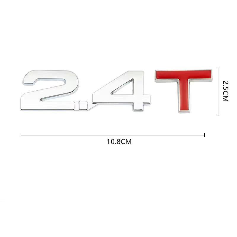 Автомобильный 3D Металлический 1.3T 1.4T 1.5T 2.0T 2.4T 2.8T 1.6T 1.8T 2.2T 2.5T 3.0T Логотип TURBO Шильдик Наклейки Задняя Наклейка Для Toyota Honda