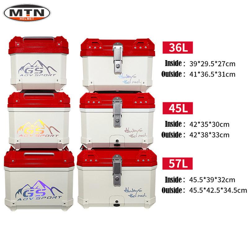 Ivory White 36L 45L Motorcycle Top Case Universal for R1200GS F800GS G310gs F750gs Top Rear Luggage Helmet Tail Box