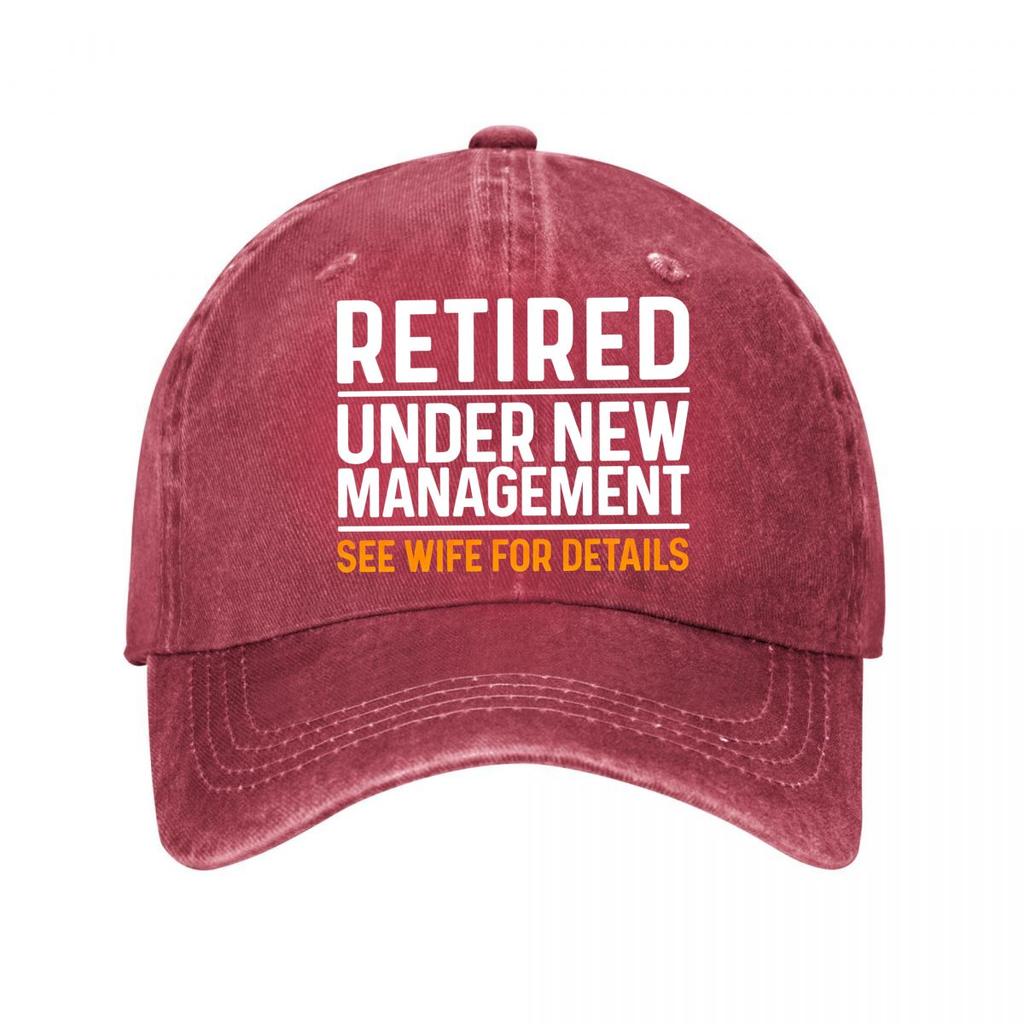 Retired Under New UnisexageUnisext Vintage Baseball Cap New Vintage Washed Cotton Baseball Cap Parent Kids Sun Hats