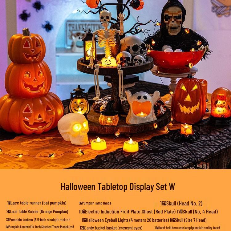 Светящийся тыквенный фонарь на Хэллоуин Набор для украшения вечеринки