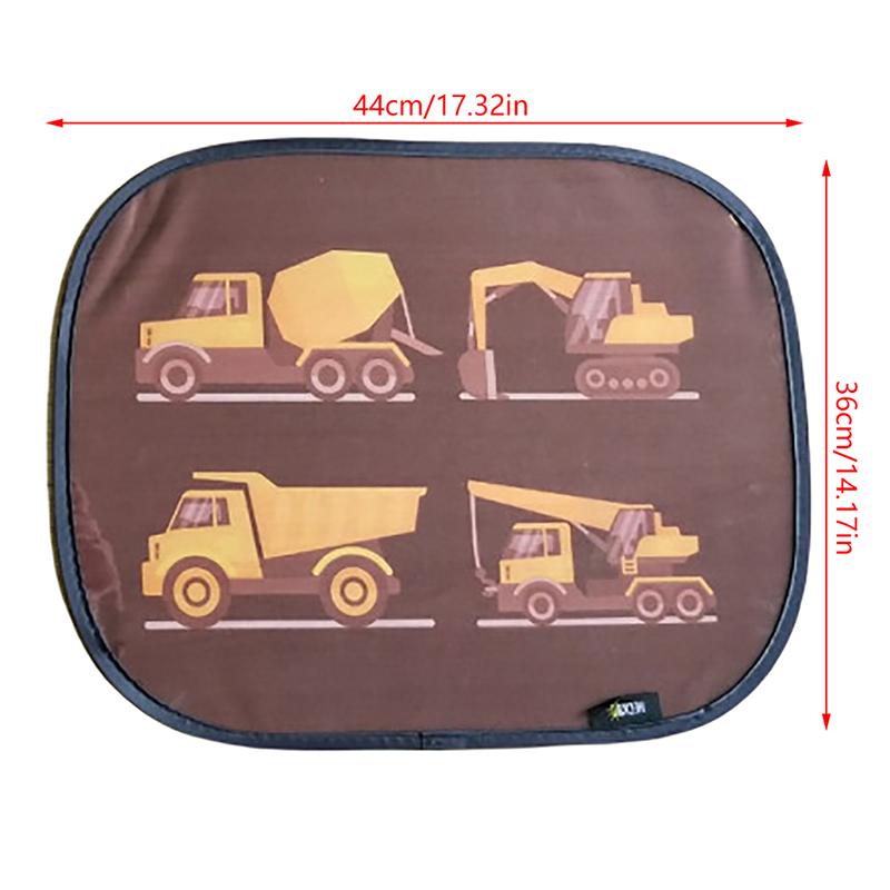 2 шт. солнцезащитные шторы для боковых окон автомобиля, регулируемые шторы для автомобильного стайлинга, солнцезащитный козырек с рисунком животных, жалюзи, солнцезащитный козырек