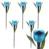 6XGarden Tulip Flower Shape LED Solar Powered Lights Outdoor Yard Standing Decor