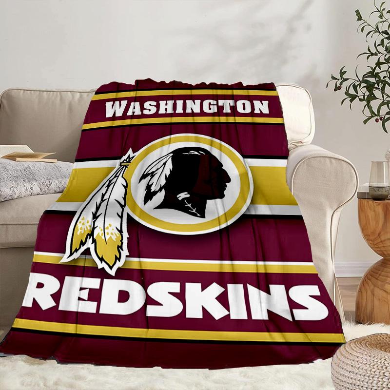 Washington Redskins Portable Blanket/Soft Blanket Bedding Blanket Suitable for Travel Camping Living Rooms Offices Sofas Fan Gifts