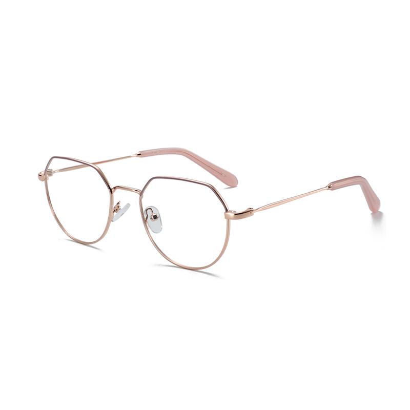 ZENOTTIC Fashion Sweethearts Прогрессивные очки по рецепту Металлические шестигранные оптические очки Фотохромные очки для близорукости