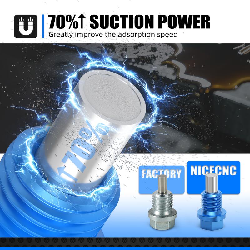 NICECNC For Husqvarna TE 300 TE 250 FE 450 FE 501 2014-2025 Magnetic Oil Drain Plug Bolt For GasGas EC 300 EC 250 2021-2025