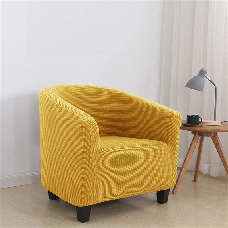 Stretch Sofa Covers Relax Club Sofa Slipcover For Living Room Armchair Cover No Cushion Pink Furniture Protector Ottoman Cover