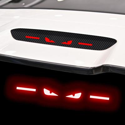 Для Geely Coolray 2020 2021 специализированные высокопоставленные наклейки на стоп-сигналы с логотипом автомобиля, текстура из углеродного волокна, автомобили