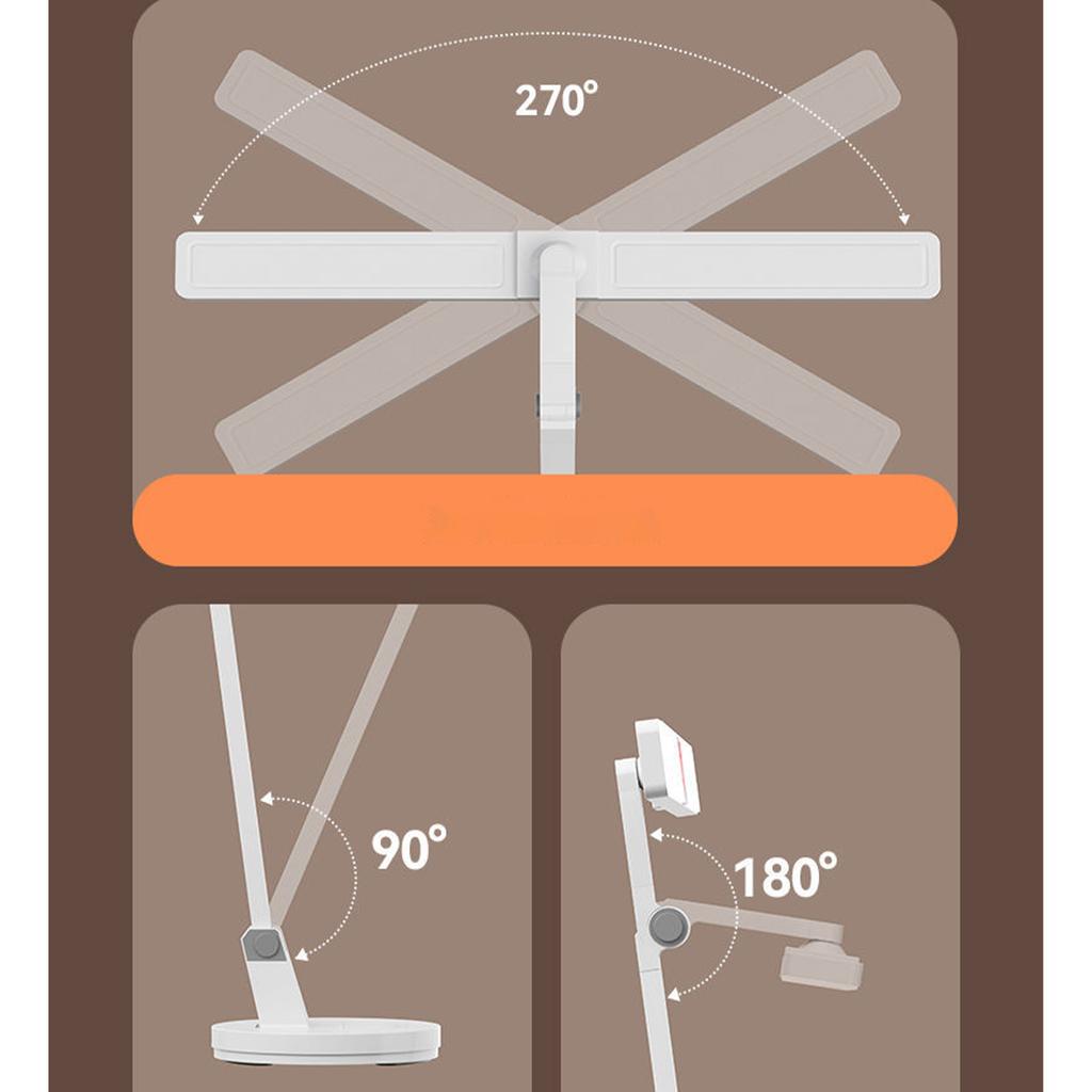 Eye Protection Study Desk Lamp Children's Special LED Rechargeable Dormitory Reading Lamp College Student Bedroom Bedside Lamp Super Bright