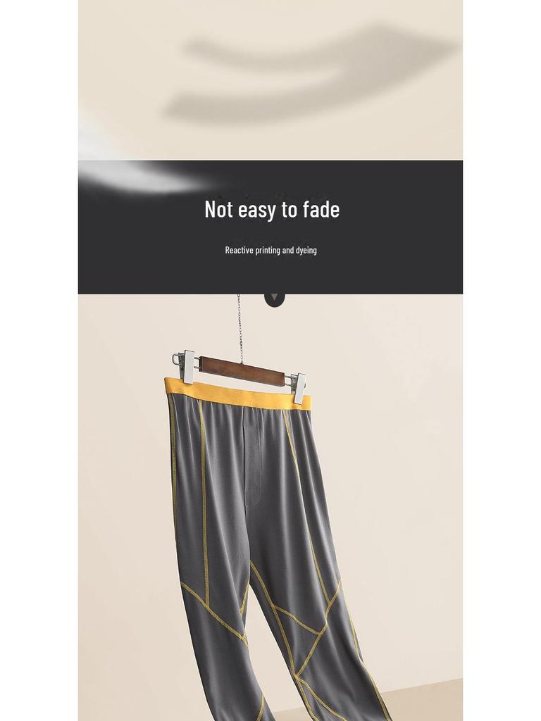 Мужские облегающие брюки из хлопка и шерсти — теплые и легкие брюки для осенне-зимних тенденций