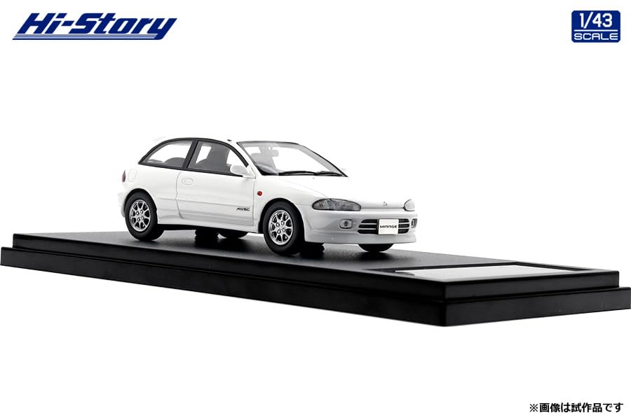 Hi Story 1/43 Mitsubishi Mirage Cyborg-R (1992) Scotia White (Finished Product)