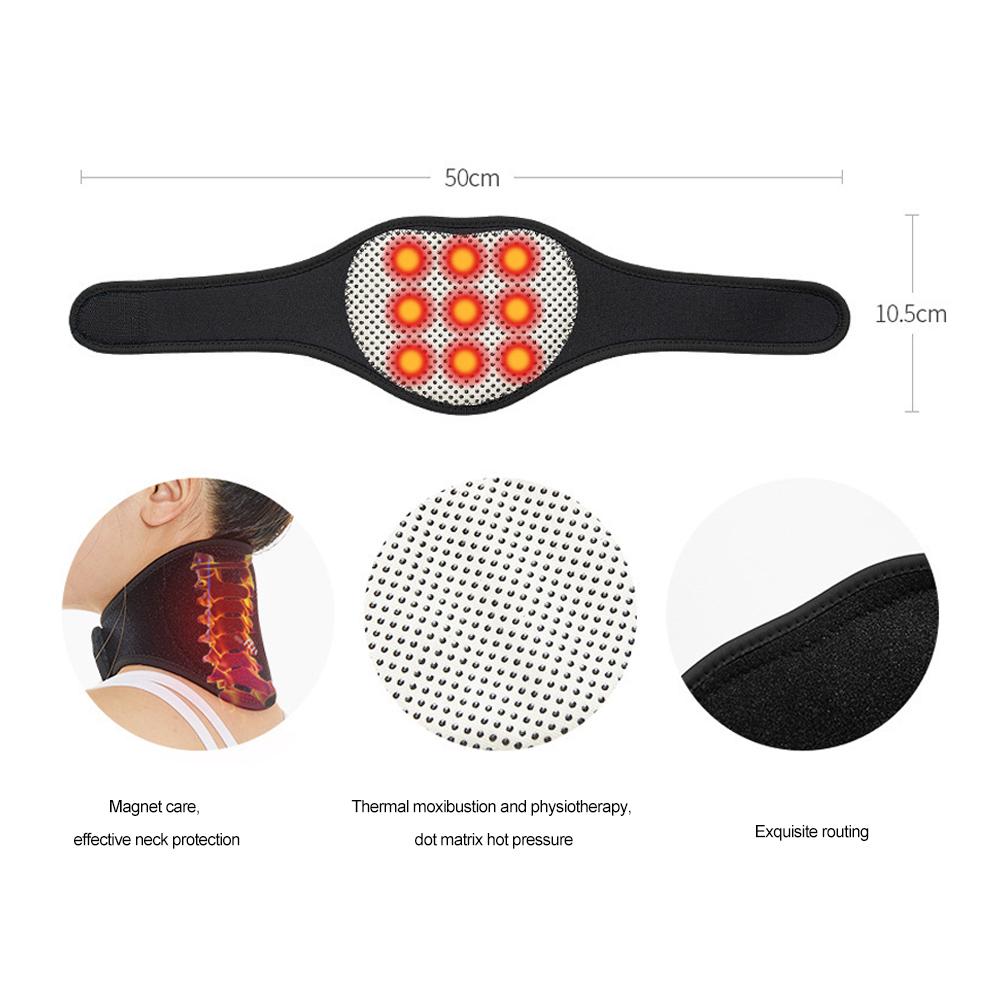 1 шт. согревающая защита шеи, теплая манжета для шеи, самонагревающаяся, магнитная терапия, горячий компресс, поддержка шеи, шейный бандаж, защита